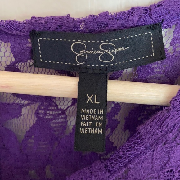 Purple Lace Jessica Simpson Dress - Picture 4 of 4